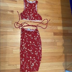 We Wore What Danielle Bernstein skirt set